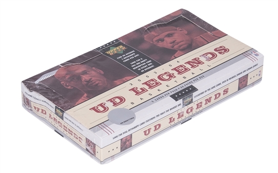 2003-04 Upper Deck Legends Basketball Factory Sealed Hobby Box (24 Packs)